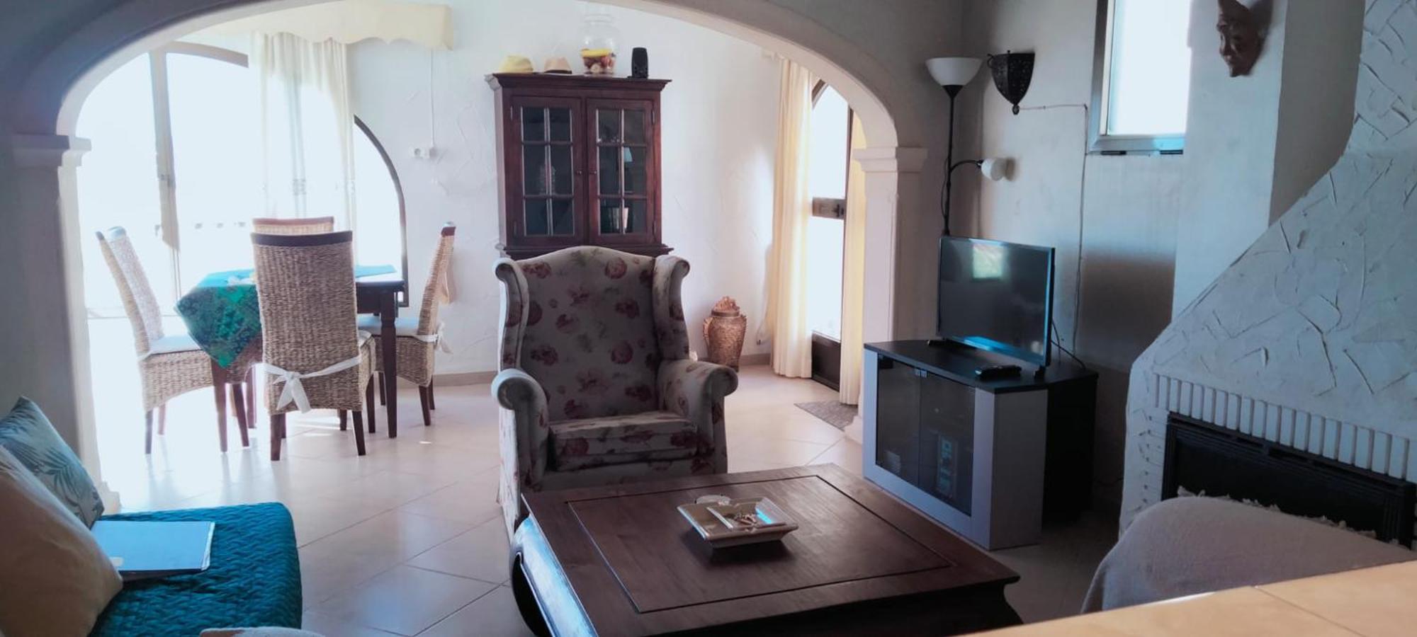 Strandnahe Wohnung Mit Meerblick Moraira Bagian luar foto